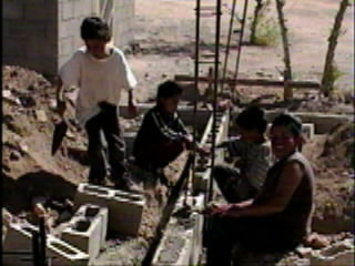 Kids helping.
