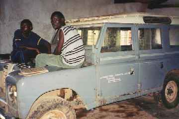 Land Rover for training at Livingstonia